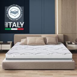 The White Stone Memory Foam Mattress, 22cm Height, Hypoallergenic - 110 x 190 cm in White - thumbnail 3