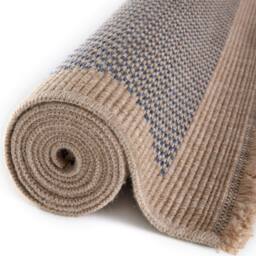 THE RUGS Jute Looking Square Dots Design Outdoor Rugs in Blue Nature 5200B - Size: 80 cm x 150 cm - thumbnail 5