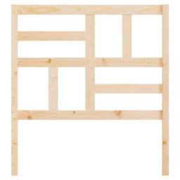 Berkfield Home Beautiful Bed Headboard 106x4x104 cm Solid Wood Pine in Natural - Size: 106 x 4 x 104 cm - thumbnail 4