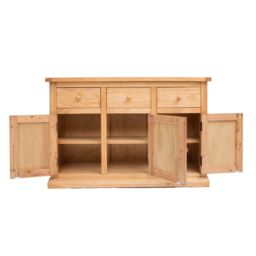 Cabinet Bits Lucca Waxed 3 Drawer 3 Door Sideboard Wood Knob in Light Brown - thumbnail 6