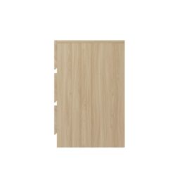 GFW Catania Pair of 3 Drawer Bedside Tables in Light Oak - thumbnail 4