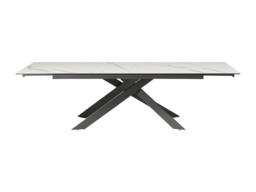 Vente-unique 8 - 12 Seater Extendable Dining Table In Ceramic, Tempered Glass, and in Grey - thumbnail 7