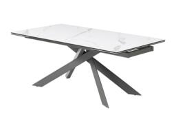 Vente-unique 8 - 12 Seater Extendable Dining Table In Ceramic, Tempered Glass, and in Grey - thumbnail 8