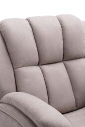 More4Homes Brookline Electric Technology Fabric Auto Recliner USB Lounge Chair in Cream - thumbnail 4