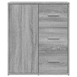 Berkfield Home Sideboards 2 pcs Grey Sonoma 60x31x70 cm Engineered Wood - Size: 60 x 31 x 70 cm - thumbnail 5