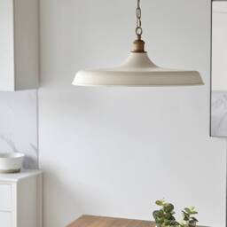 Netlighting Afragola Dome Pendant Ceiling Light Matt Warm White Satin Gold Paint - thumbnail 3