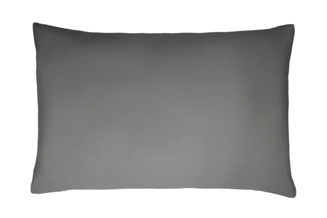 Smart Living Luxurious 300 Thread Count Anti-Allergy 100% Cotton Sateen Pillowcases in Charcoal - Size: Standard Pillow Case - image 1