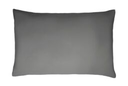 Smart Living Luxurious 300 Thread Count Anti-Allergy 100% Cotton Sateen Pillowcases in Charcoal - Size: Standard Pillow Case