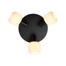Nordlux Vintage Indoor Ceiling Light Black Glass E14 Adjustable Heads - Mains Powered, IP20 - thumbnail 2