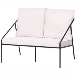 Wyld and Coco Black Metal Outdoor 4-Seater Set with Removable Covers - thumbnail 5