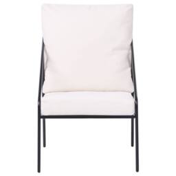 Wyld and Coco Black Metal Outdoor 4-Seater Set with Removable Covers - thumbnail 8