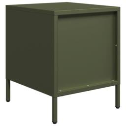 Berkfield Home Timeless Bedside Cabinets¬†2 pcs Olive Green 35x39x43.5 cm Steel - thumbnail 8