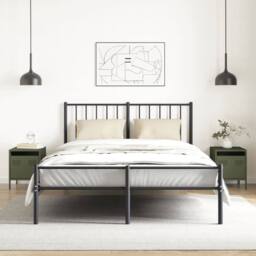 Berkfield Home Timeless Bedside Cabinets¬†2 pcs Olive Green 35x39x43.5 cm Steel