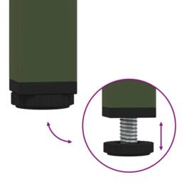 Berkfield Home Timeless Bedside Cabinets¬†2 pcs Olive Green 35x39x43.5 cm Steel - thumbnail 9
