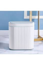 Living and Home 9L/7L Smart Sensor Rubbish Bin in Cool White - Size: Medium - thumbnail 8