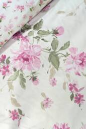Catherine Lansfield 'Avebury Floral' Reversible Duvet Cover Set in Cream - Size: Super King - thumbnail 4