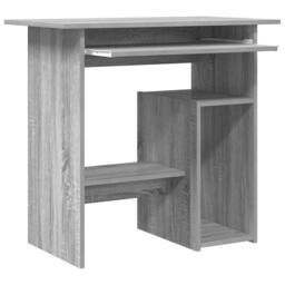 Berkfield Home Elegant Desk Grey Sonoma 80x45x74 cm Engineered Wood - Size: 80 x 45 x 74 cm - thumbnail 4