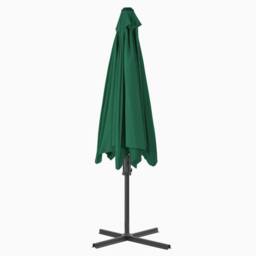 Berkfield Home Outdoor Parasol with Steel Pole 300 cm Green - thumbnail 4