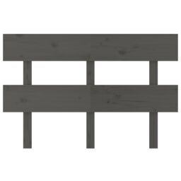 Berkfield Home Bed Headboard Grey 144x3x81 cm Solid Wood Pine - Size: 144 x 3 x 81 cm - thumbnail 3