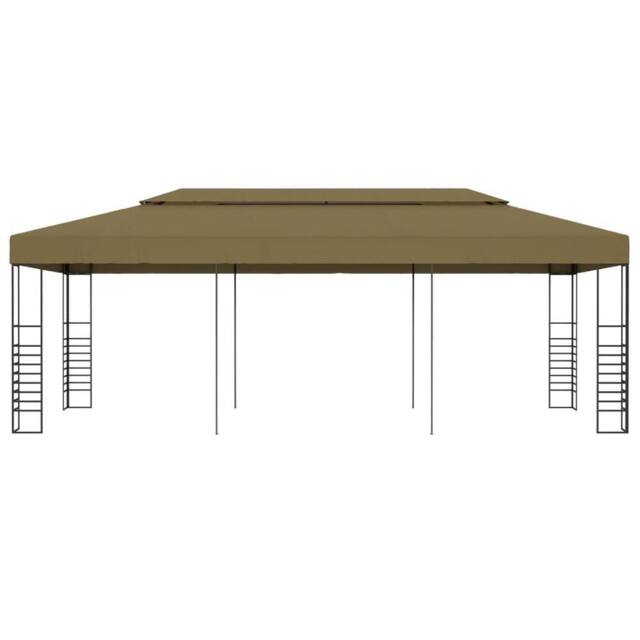 Berkfield Home Garden Gazebo 6x3x2.7 m Taupe 180 g/m ² - image 1