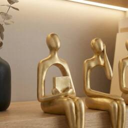 Garden Greatness Aureate Four Sitting Abstract Figurines - Size: 1 Pack - thumbnail 2