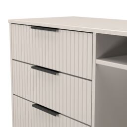Ready Assembled 2 U Menai 3 Drawer TV Unit (Ready Assembled) in Taupe - thumbnail 5