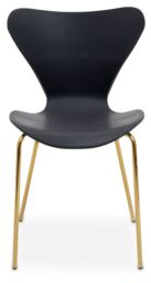 Orsina Elegant Design Dining Chair, Comfortable Breakfast Room Chair, Versatile Outdoor Chair in Gold - thumbnail 4