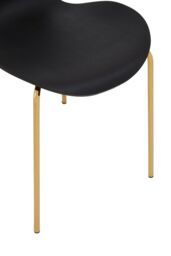 Orsina Elegant Design Dining Chair, Comfortable Breakfast Room Chair, Versatile Outdoor Chair in Gold - thumbnail 7