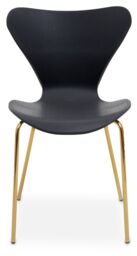 Orsina Elegant Design Dining Chair, Comfortable Breakfast Room Chair, Versatile Outdoor Chair in Gold - thumbnail 2