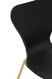 Orsina Elegant Design Dining Chair, Comfortable Breakfast Room Chair, Versatile Outdoor Chair in Gold - thumbnail 5