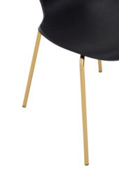 Orsina Elegant Design Dining Chair, Comfortable Breakfast Room Chair, Versatile Outdoor Chair in Gold - thumbnail 6