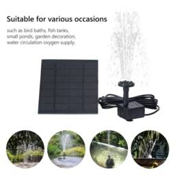 FLAVORA Garden Pool Pond Aquarium Fountain Decor in Black - Size: 0.6m2 - thumbnail 2