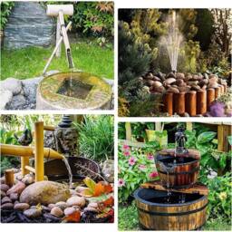 FLAVORA Garden Pool Pond Aquarium Fountain Decor in Black - Size: 0.6m2 - thumbnail 6
