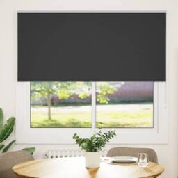 Berkfield Home Roller Blind Blackout Black 165x175 cm Fabric Width 161.6 cm Polyester - thumbnail 2
