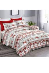 Ezysleep Scandi Snowman Christmas Duvet Set in Grey - Size: Single - thumbnail 1