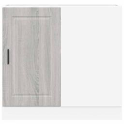 Berkfield Home Kitchen Base Cabinet Porto Grey Sonoma Engineered Wood - thumbnail 4