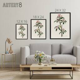 "Artery8 Cuviers Kinglet Bird & Mountain Laurel Audubon Framed Canvas Art in White - Size: W12"" x H16""" - thumbnail 4
