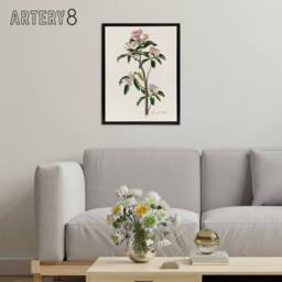 "Artery8 Cuviers Kinglet Bird & Mountain Laurel Audubon Framed Canvas Art in White - Size: W12"" x H16""" - thumbnail 3