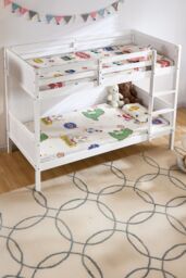 Home Discount Junior Vida Gemini Detachable Bunk Bed Children Kids Bedroom Furniture in White - Size: Single - thumbnail 5