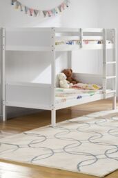 Home Discount Junior Vida Gemini Detachable Bunk Bed Children Kids Bedroom Furniture in White - Size: Single - thumbnail 4