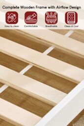 Home Discount Junior Vida Gemini Detachable Bunk Bed Children Kids Bedroom Furniture in White - Size: Single - thumbnail 8