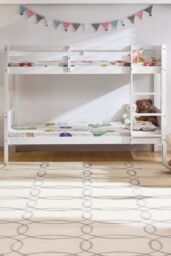 Home Discount Junior Vida Gemini Detachable Bunk Bed Children Kids Bedroom Furniture in White - Size: Single - thumbnail 3