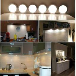 PAWNORA 6PCS Cool White LED Under Cabinet Lights - thumbnail 1