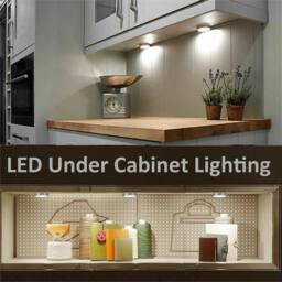 PAWNORA 6PCS Cool White LED Under Cabinet Lights - thumbnail 4