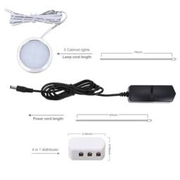 PAWNORA 6PCS Cool White LED Under Cabinet Lights - thumbnail 3