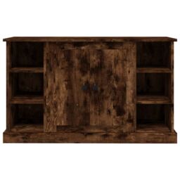 Berkfield Home Sideboard Smoked Oak 100x35.5x60 cm Engineered Wood in Brown - thumbnail 6