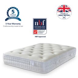 Bed Choices Luxury, Montreal 1000 Mattress in White - Size: Super King - thumbnail 2