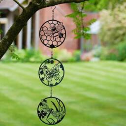 Marco Paul Hanging Garden Tree Decoration - Wings in Black - thumbnail 1