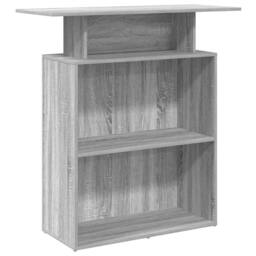 Berkfield Home Reception Desk Grey Sonoma 100x40x104 cm Engineered Wood - Size: 100 x 40 x 104 cm - thumbnail 3