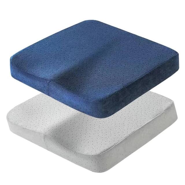 NESTLUNE Blue Memory Foam Seat Cushion Coccyx - Size: 100 cm x 190 cm - image 1